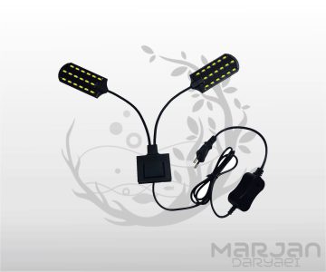 چراغ LED گیره‌ای سفید صورتی